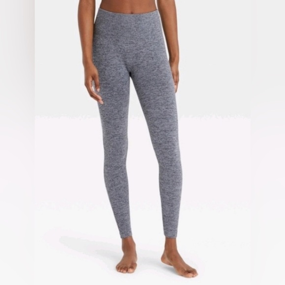 Colosie Leggings Textured Grey Size Medium Workout Yoga Exercise - Picture 3 of 9